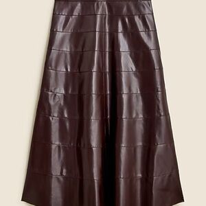 J. Crew Paneled faux leatherSkirt